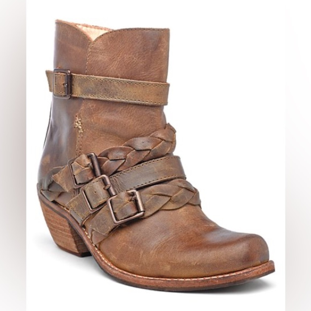 Latigo Paz Braid Booties Boho Leather Western Boot Size 7